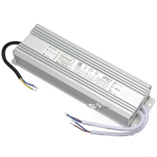 Блок питания для светодиодной ленты General 12В 150Вт IP67 GDLI-150-IP67-12 фото Блок питания для светодиодной ленты General 12В 150Вт IP67 GDLI-150-IP67-12 картинка